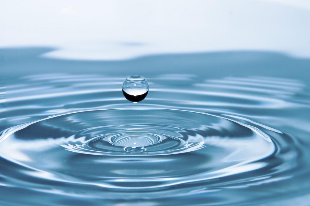 drop of water, drop, impact, ripples, nature, water, surface tension, surface, water surface, droplet-578897.jpg