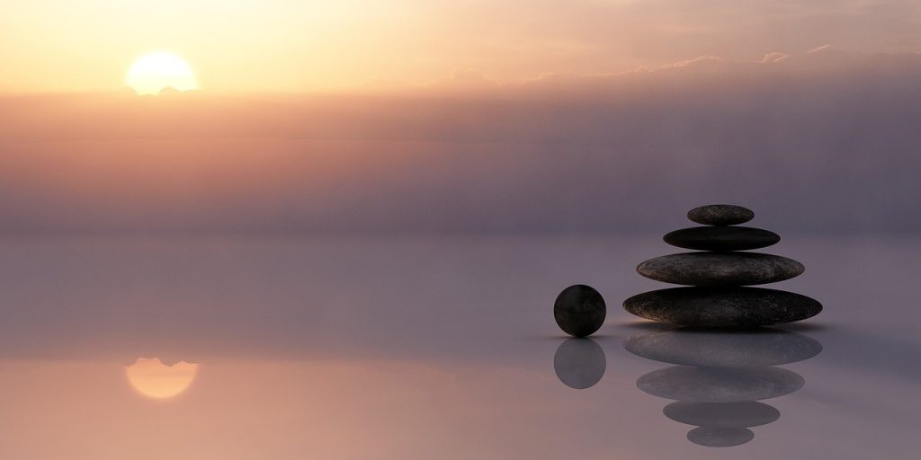 balance, stones, stack, stack of stones, reflection, mirroring, nature, mirror image, sunset, dusk, twilight, meditation, meditate, silent, sky, sun, clouds, wellness, zen-110850.jpg
